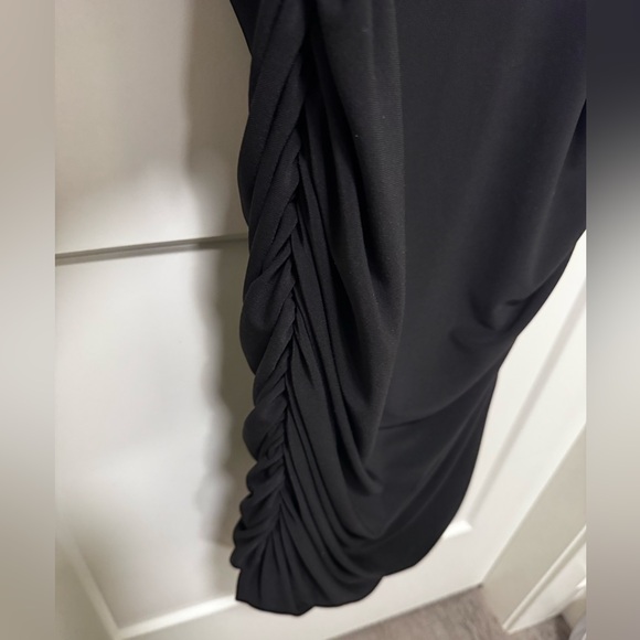 Joseph Ribkoff Dress Black ruched Women’s Size 10 - Picture 5 of 5